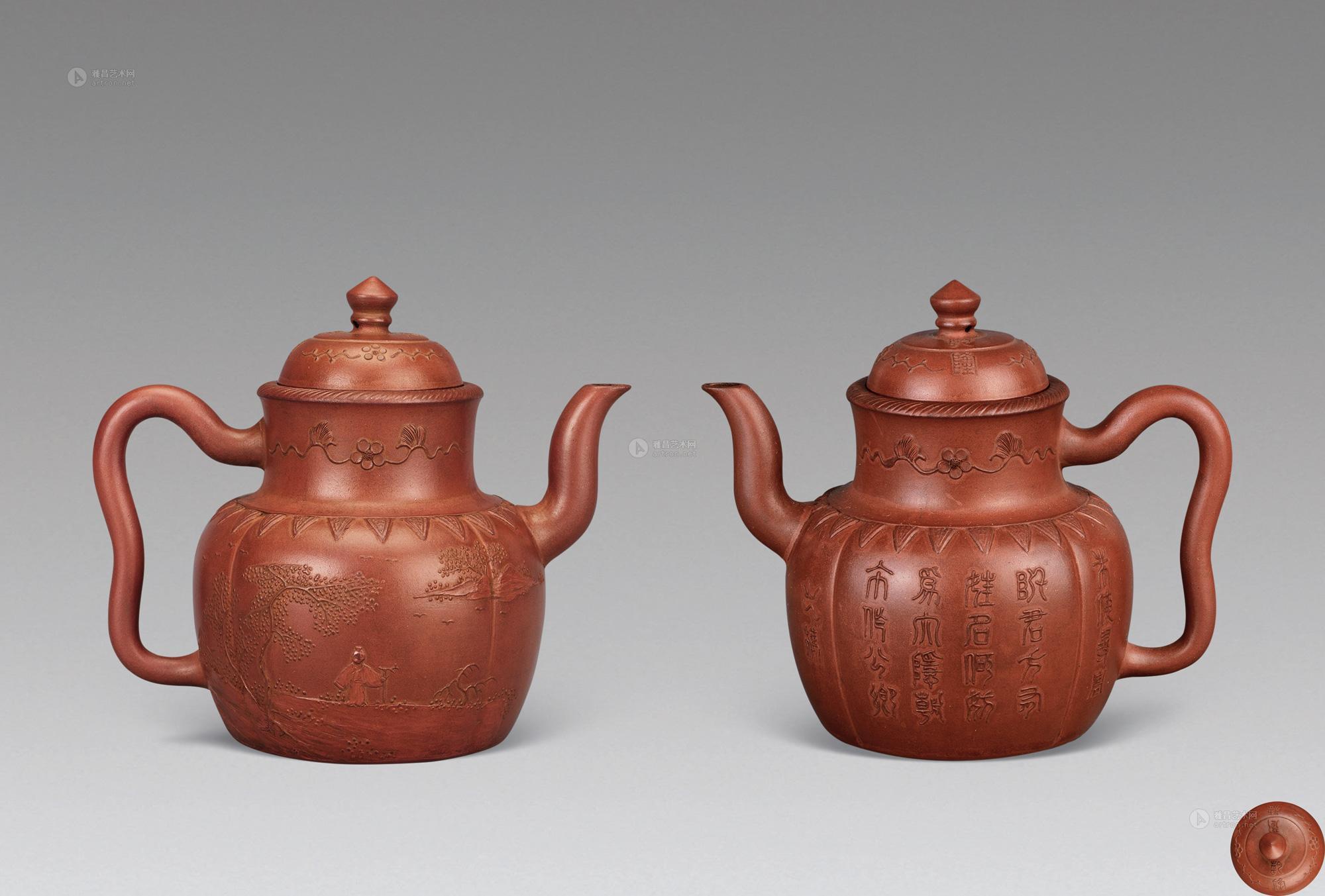 清乾隆 御制诗文紫砂壶