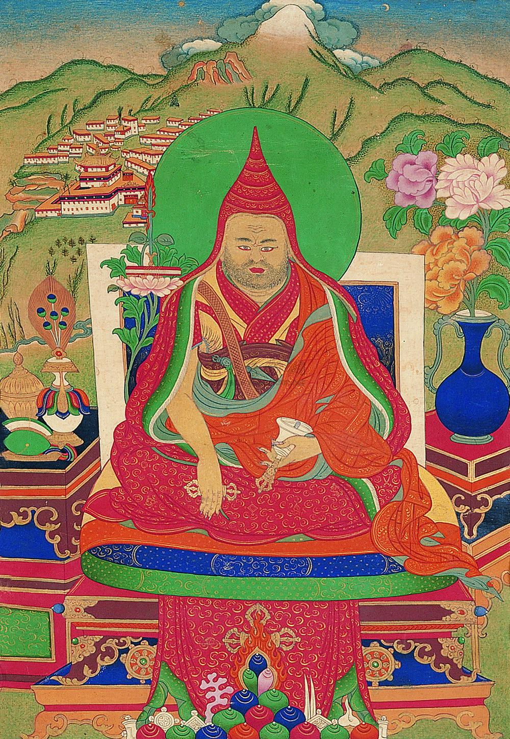 清 萨迦派上师唐卡