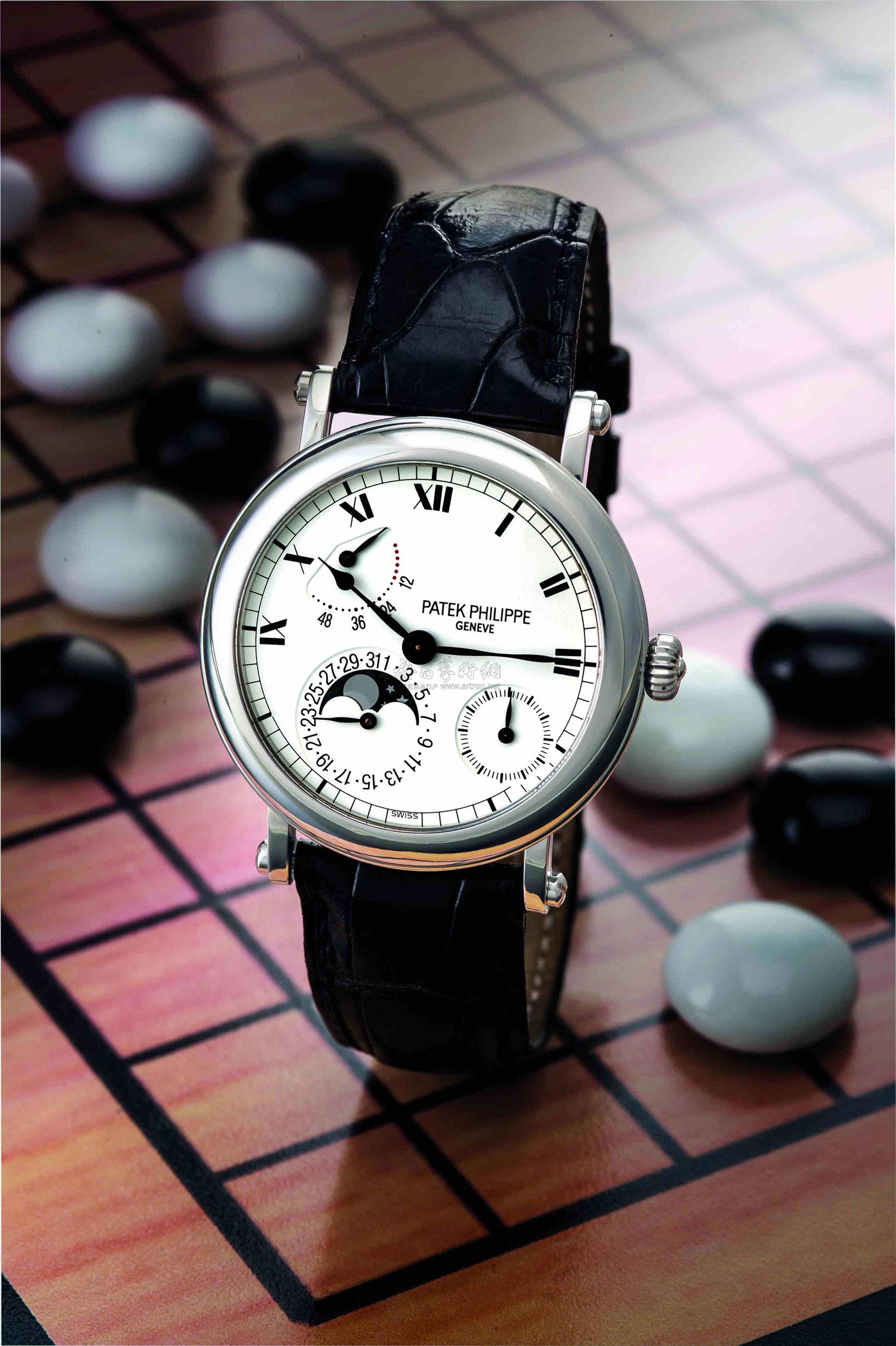 1203 百达翡丽 pt950铂金男装日历自动腕表