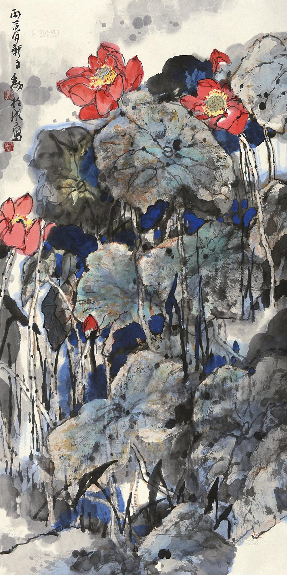 黎柱成 莲叶何田田 镜片