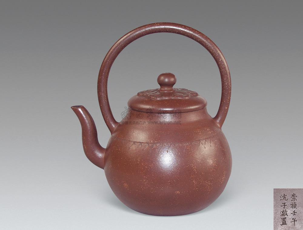 lot0093 沈子澈 高升提梁壶-紫砂 - 雅昌拍卖图录app