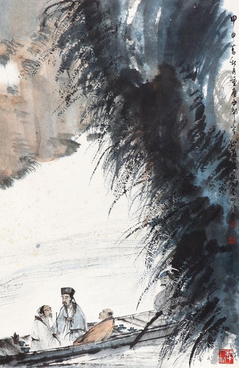 傅抱石 赤壁赋 立轴