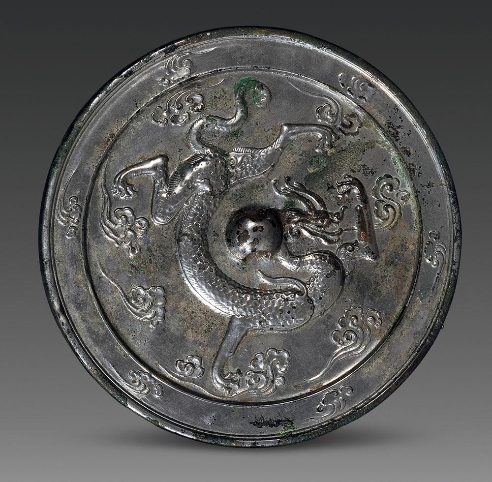 唐代 单龙镜-铜镜玺印专场 - 雅昌拍卖图录app