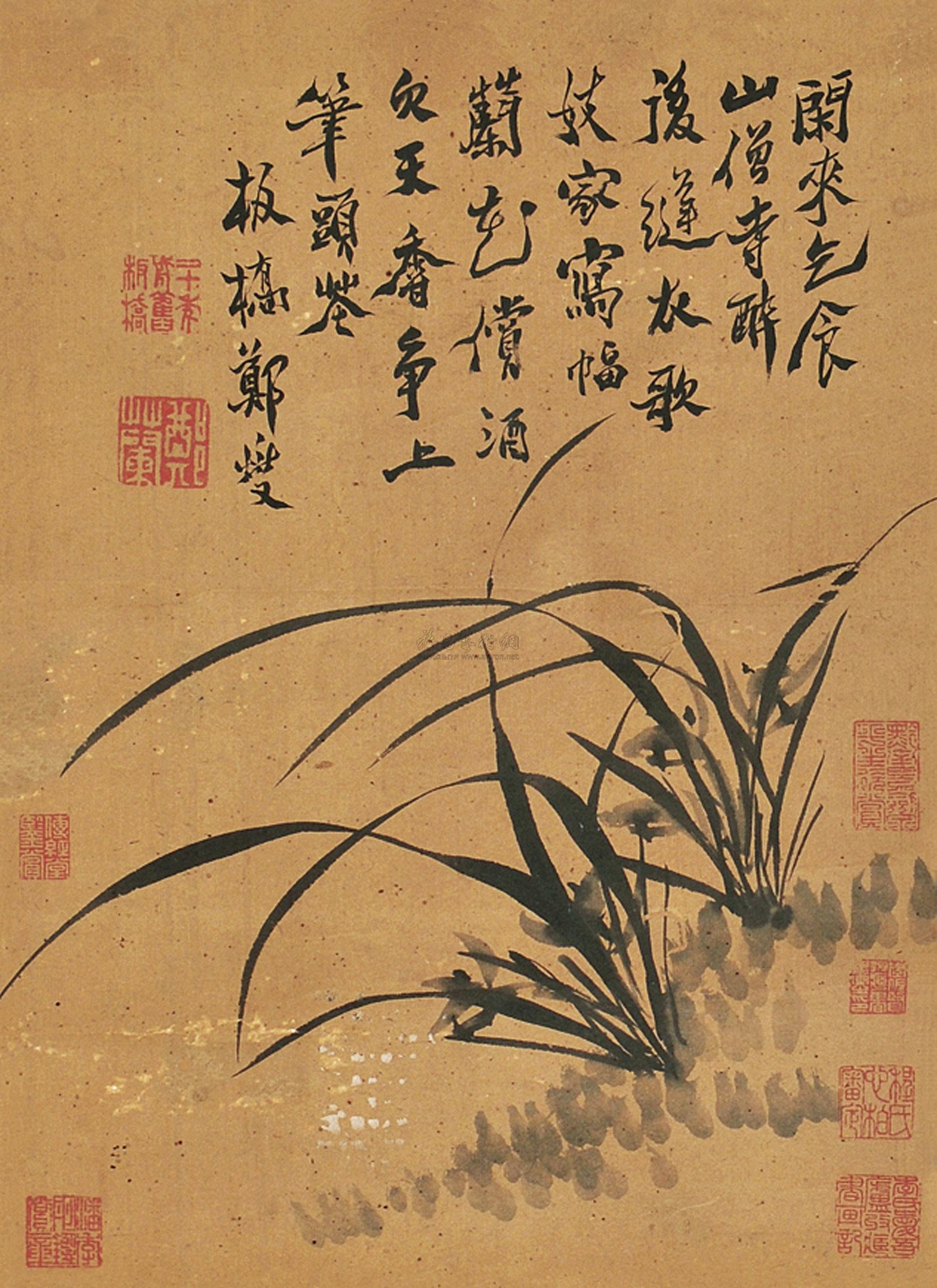 郑板桥 兰花 立轴