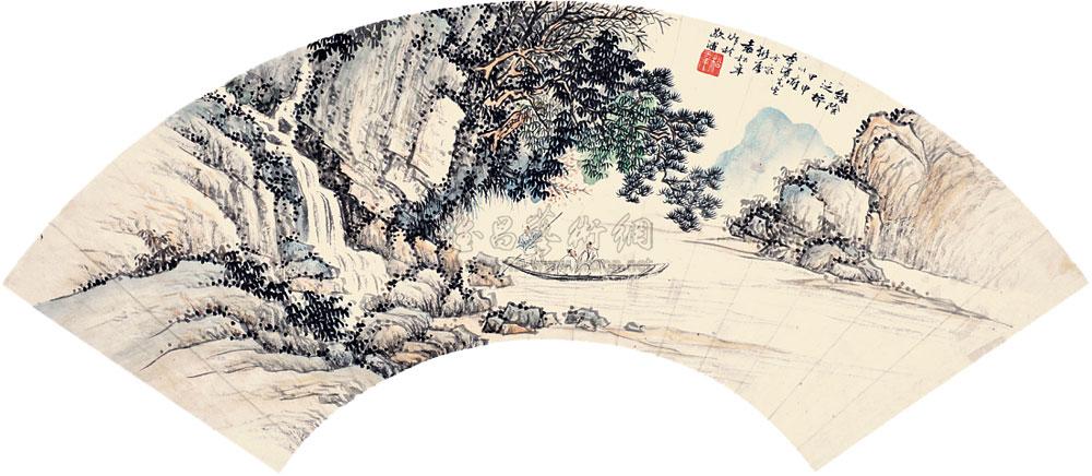 袁松年 山水 扇面