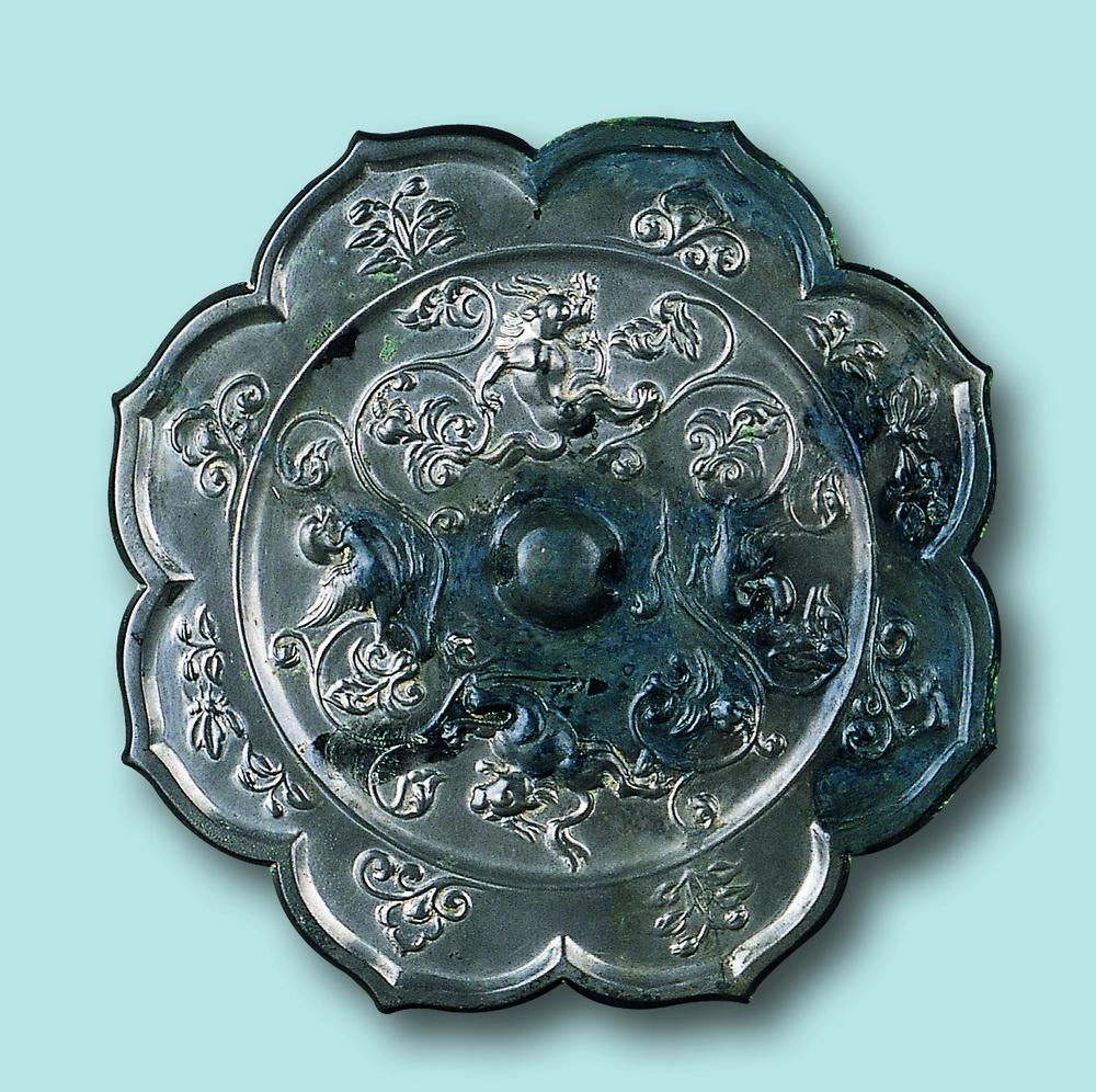 唐 花鸟神兽葵花大镜