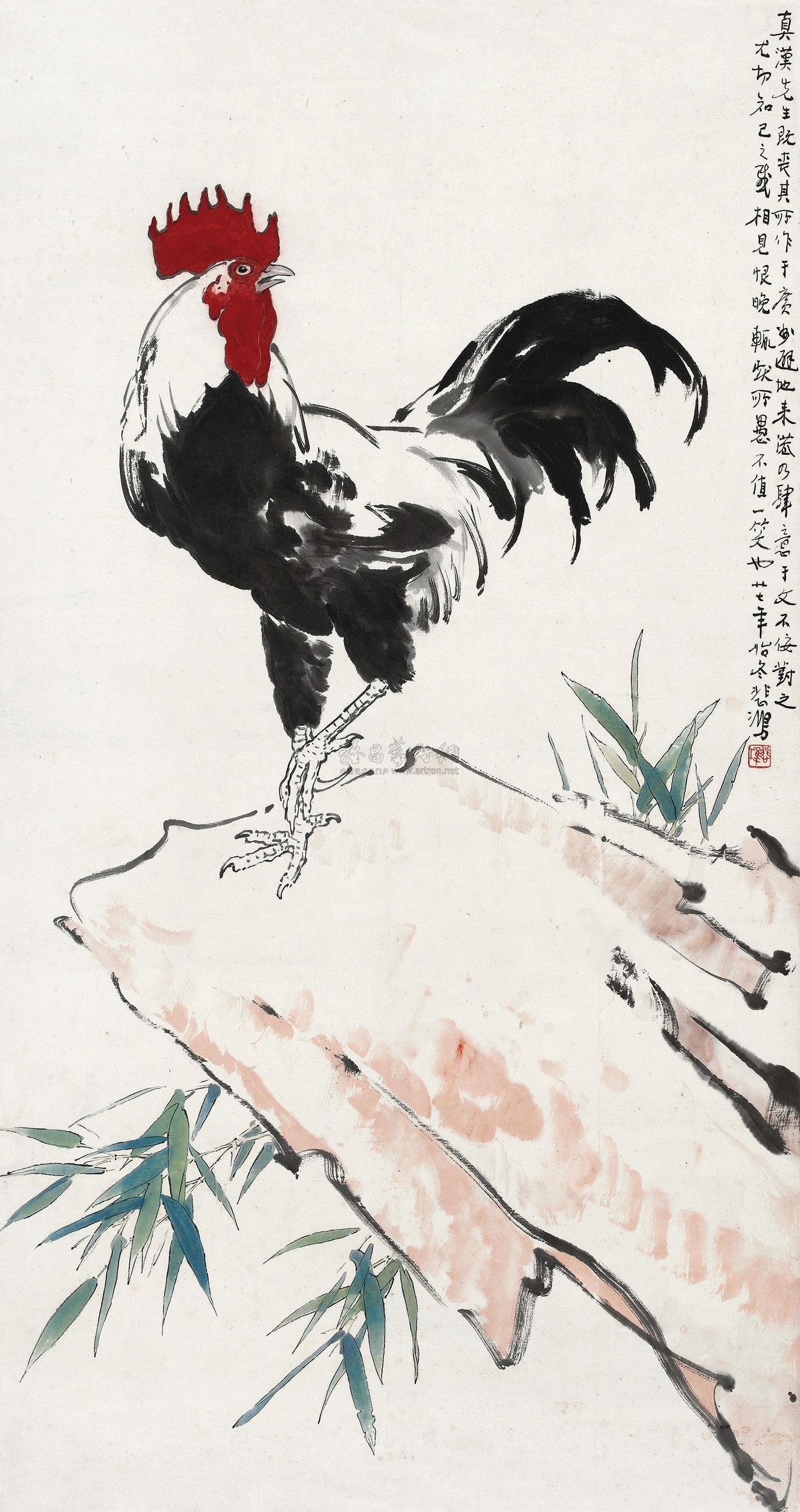 lot1721 徐悲鸿 1938年作 雄 - 雅昌拍卖图录app