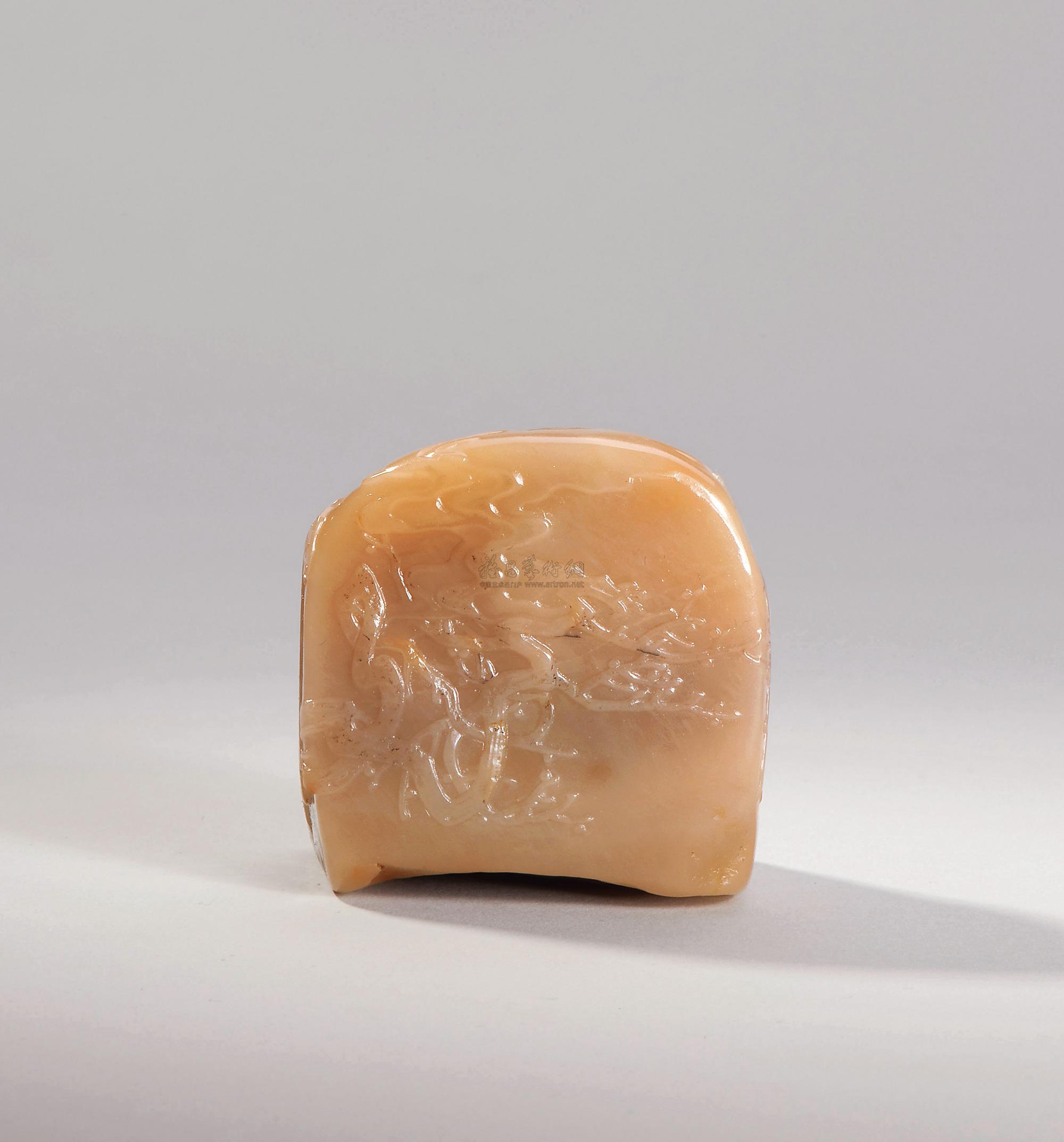 野渡 寿山白田石摆件