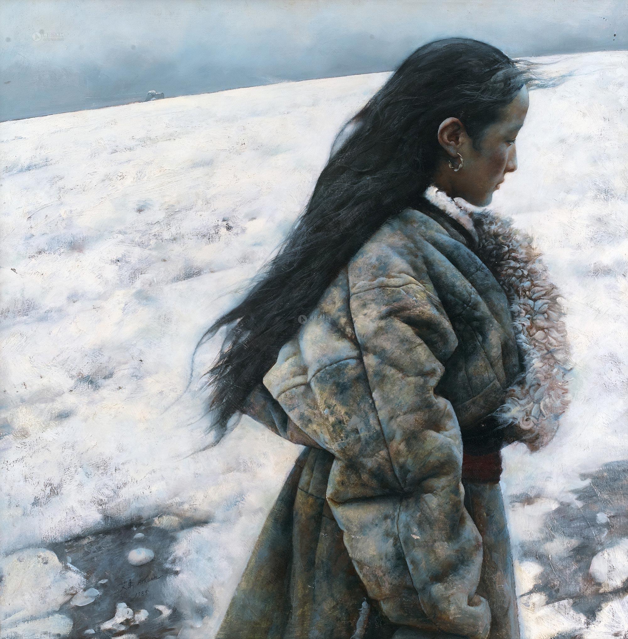 lot0208 艾轩 1985年作 冬日 - 雅昌拍卖图录app