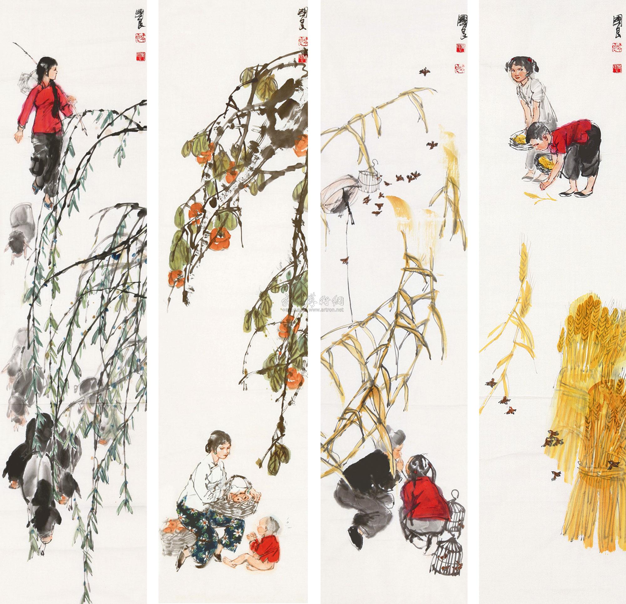 史国良 人物 四条屏