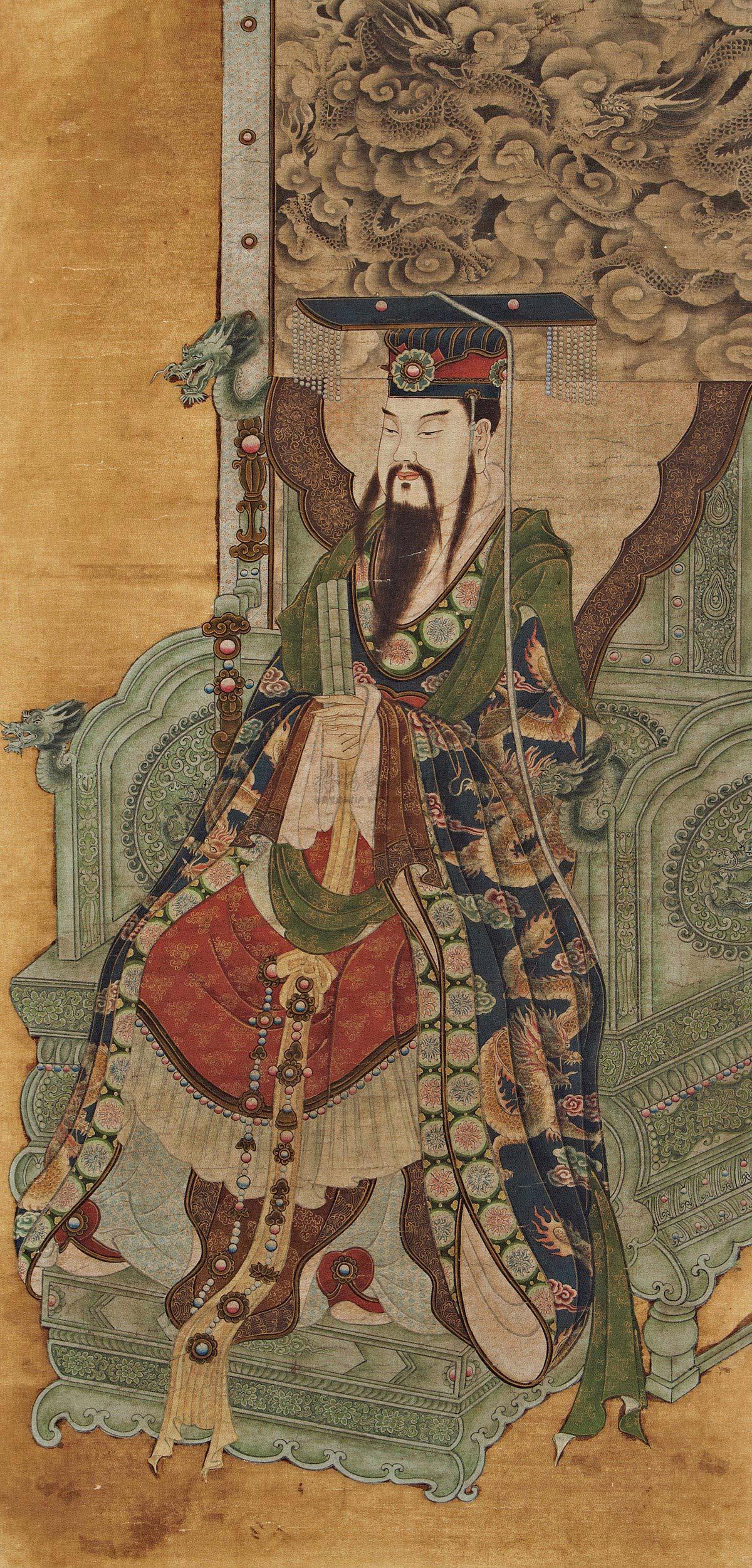 明 玉皇大帝神像 立轴