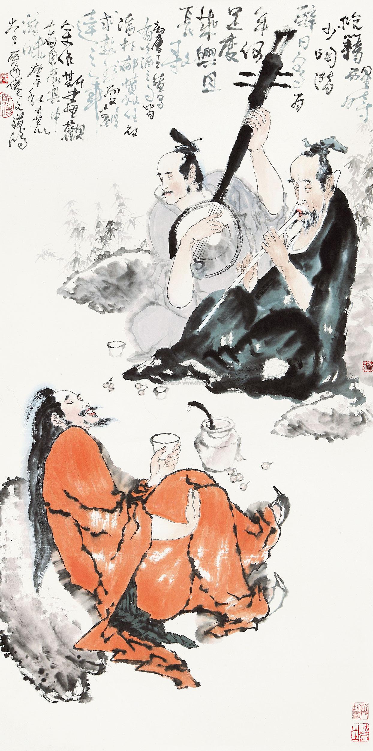 lot0344 沈道鸿 1990年作 人