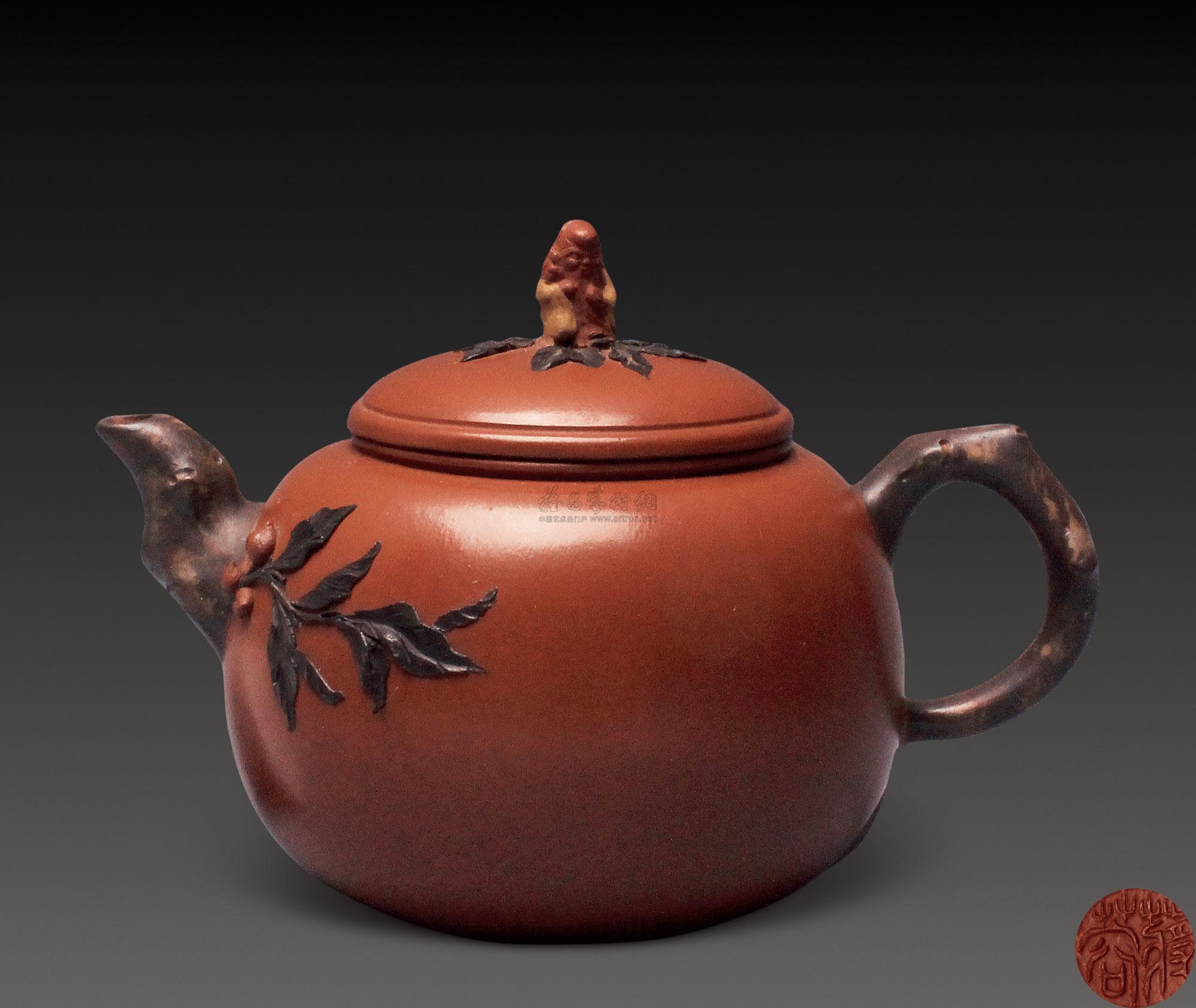 现代 蒋蓉 寿星匏樽壶