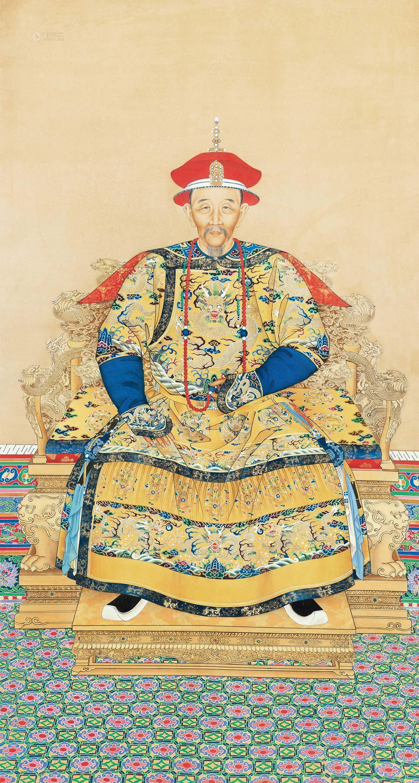 佚名 清康熙帝画像 立轴