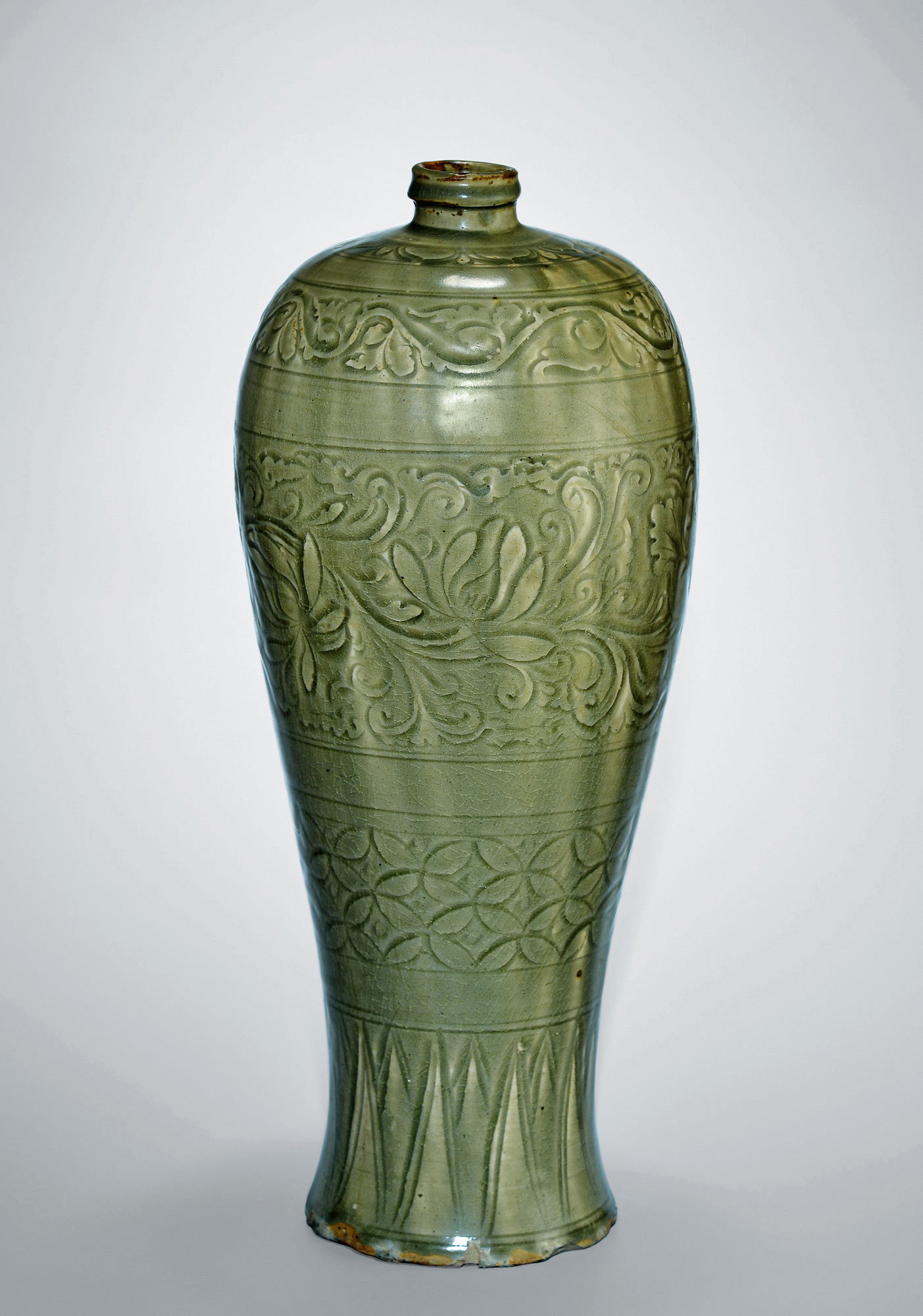 金 耀州窑刻花梅瓶