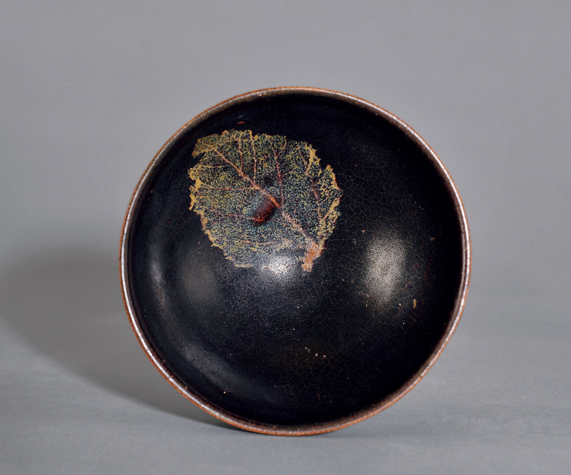 宋 吉州窑木叶盏