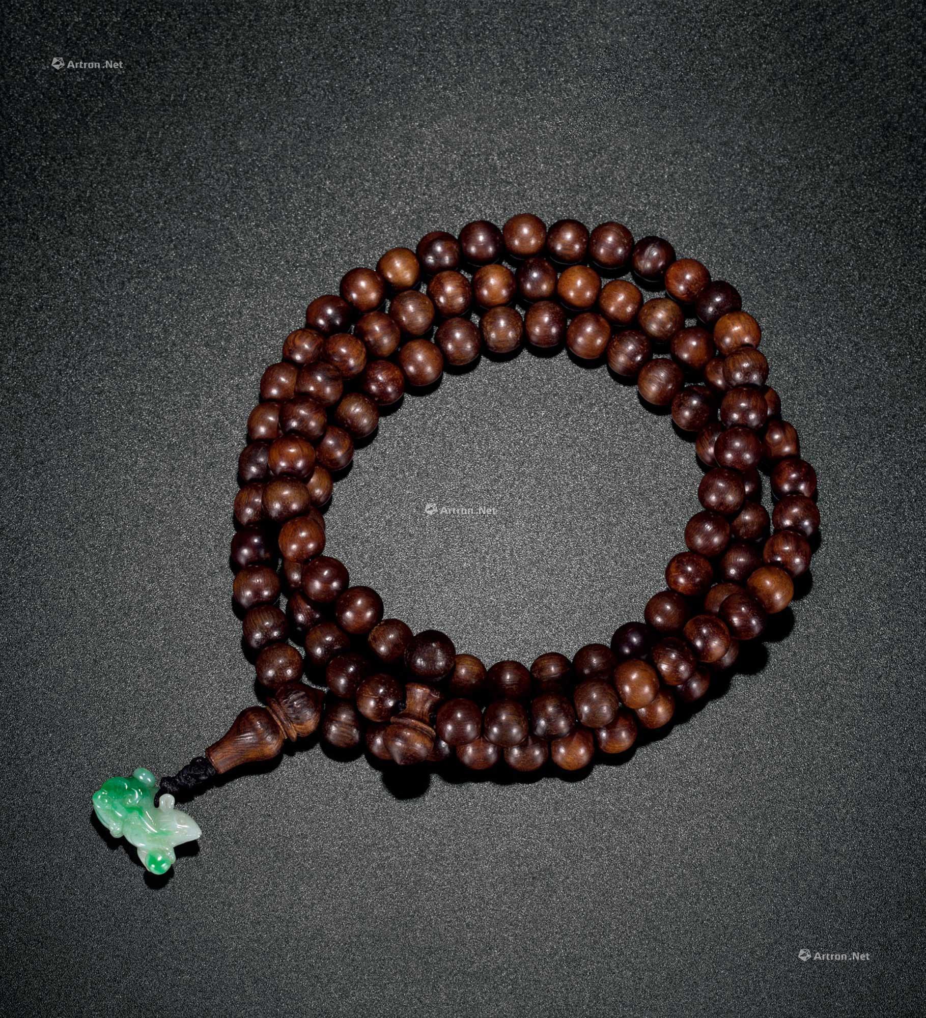 清 迦南香念珠一串