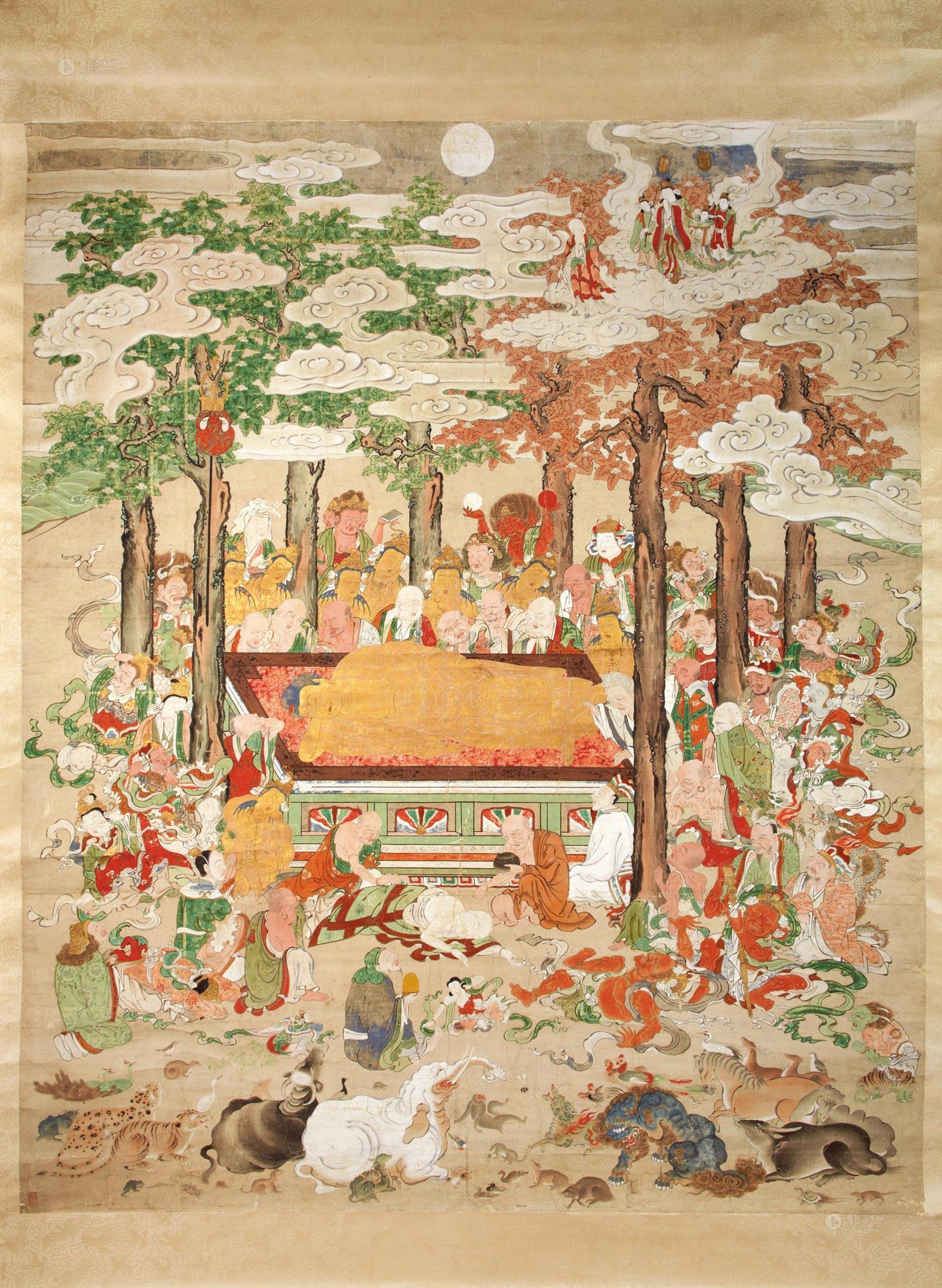 清代初期(17世纪) 释迦牟尼佛涅盘图述