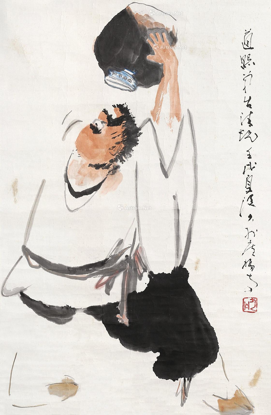 李琼玖 酒仙 立轴