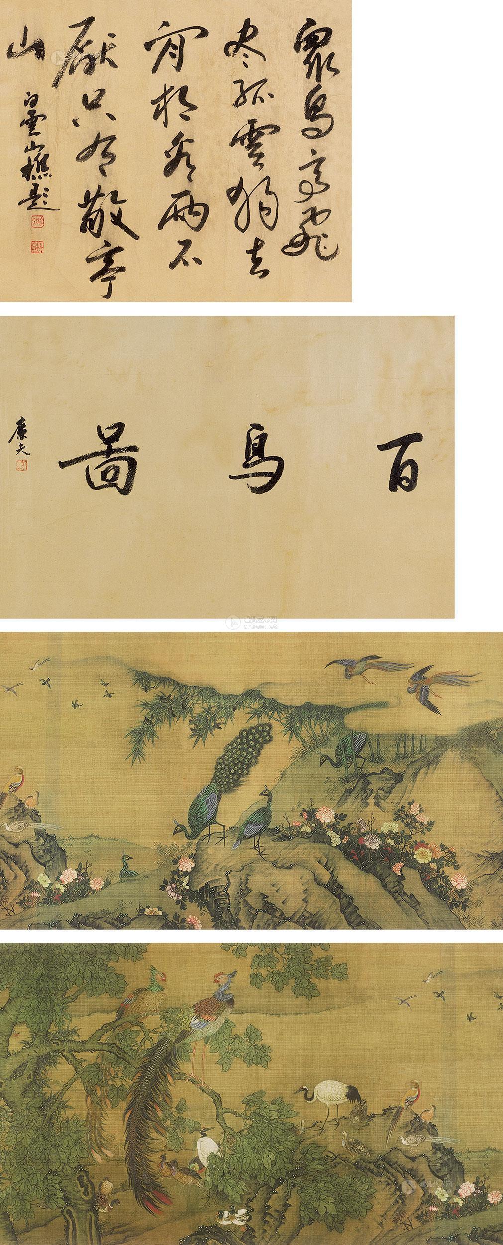 沈铨 百鸟图 长卷