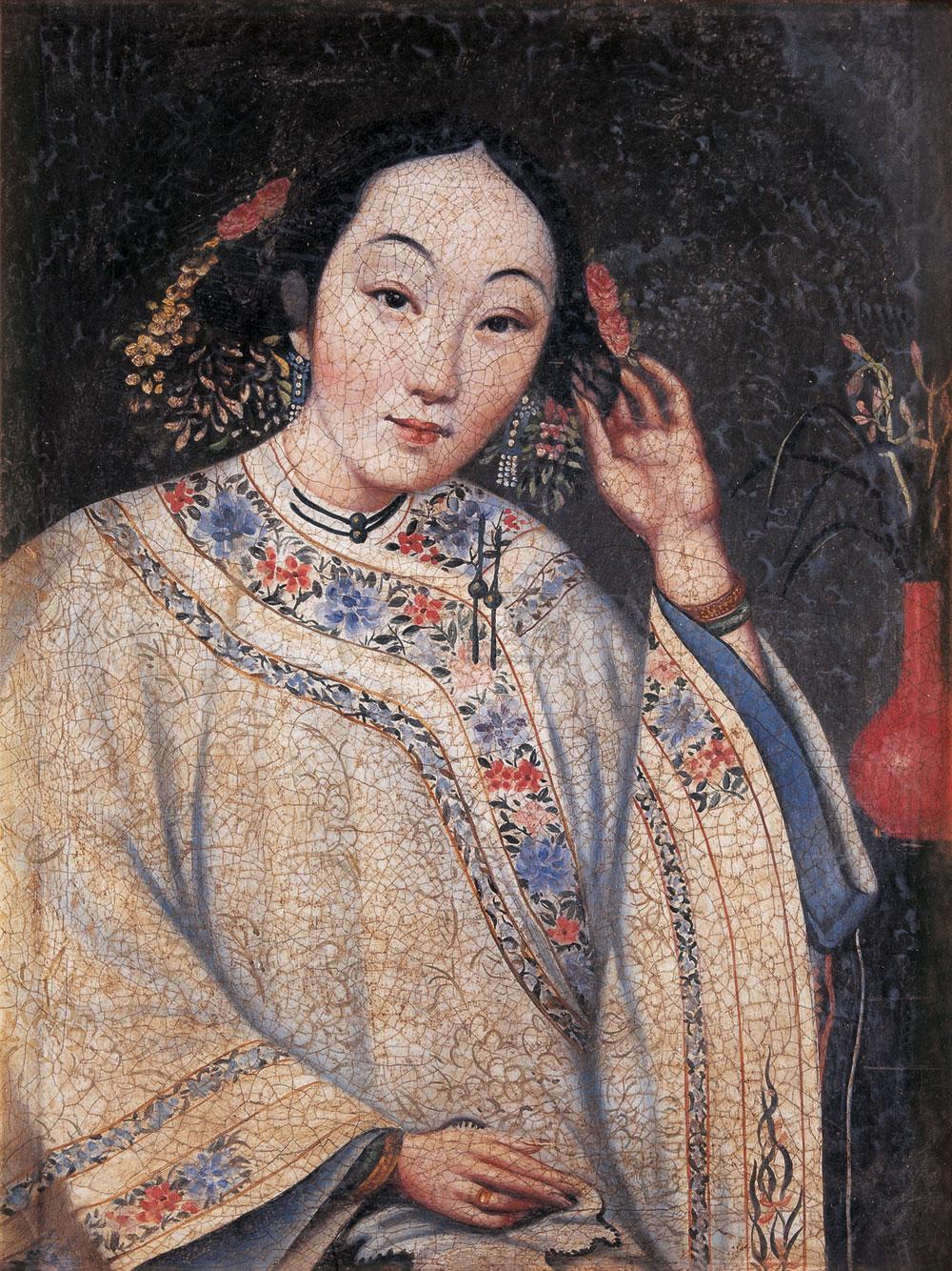 佚名 清代仕女肖像