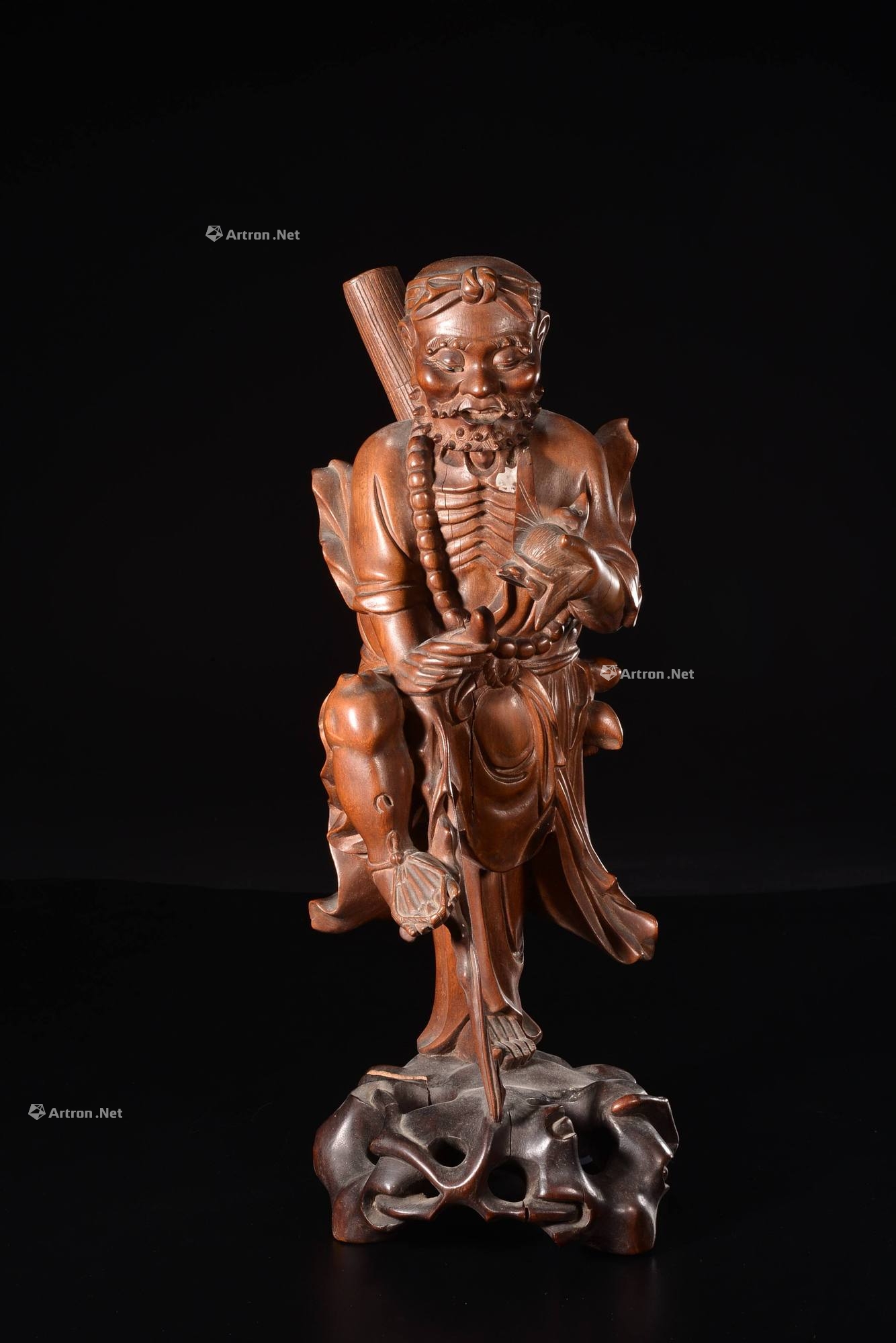 清 黄杨木铁拐李像