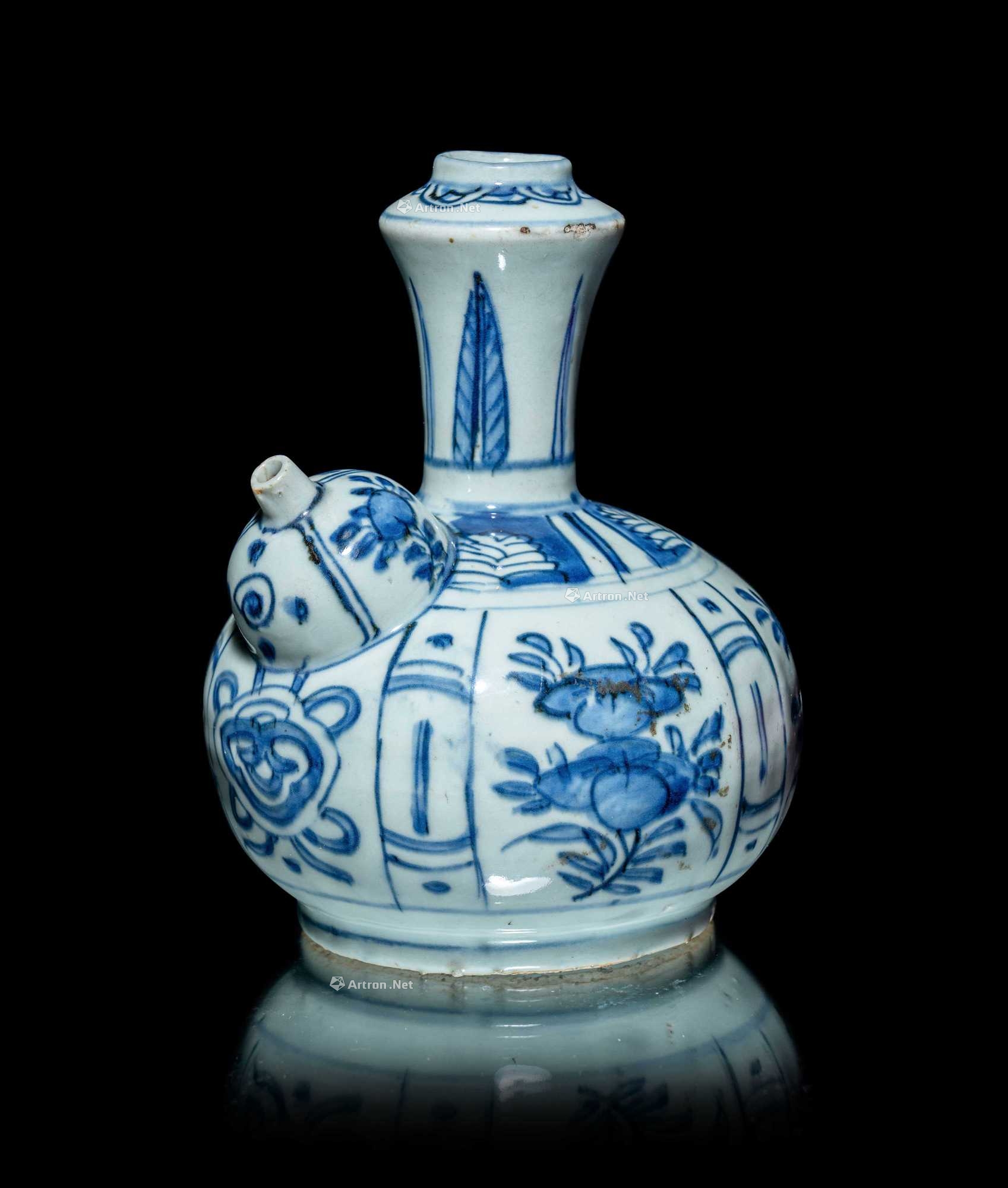 明万历 青花军持