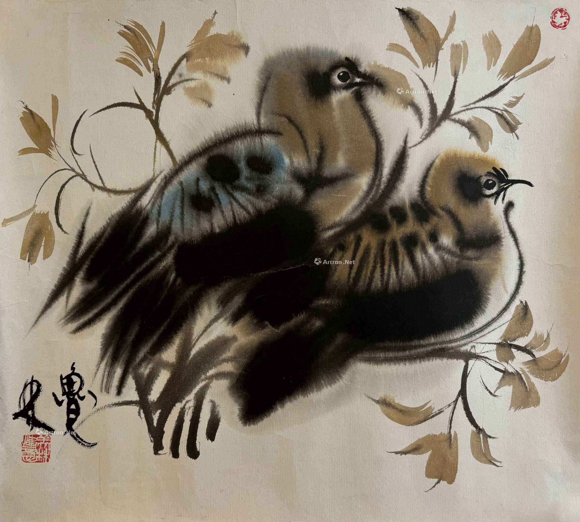 韩美林 鸟 镜片