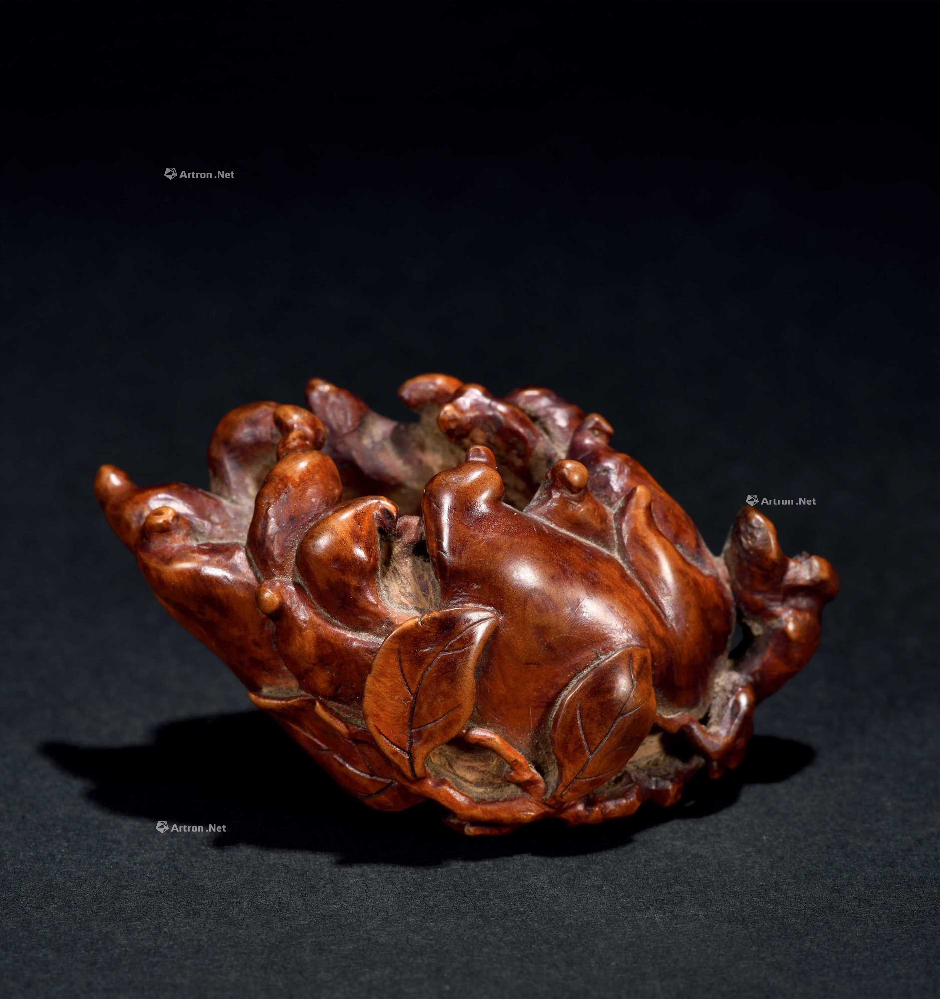 清 黄杨木佛手水呈