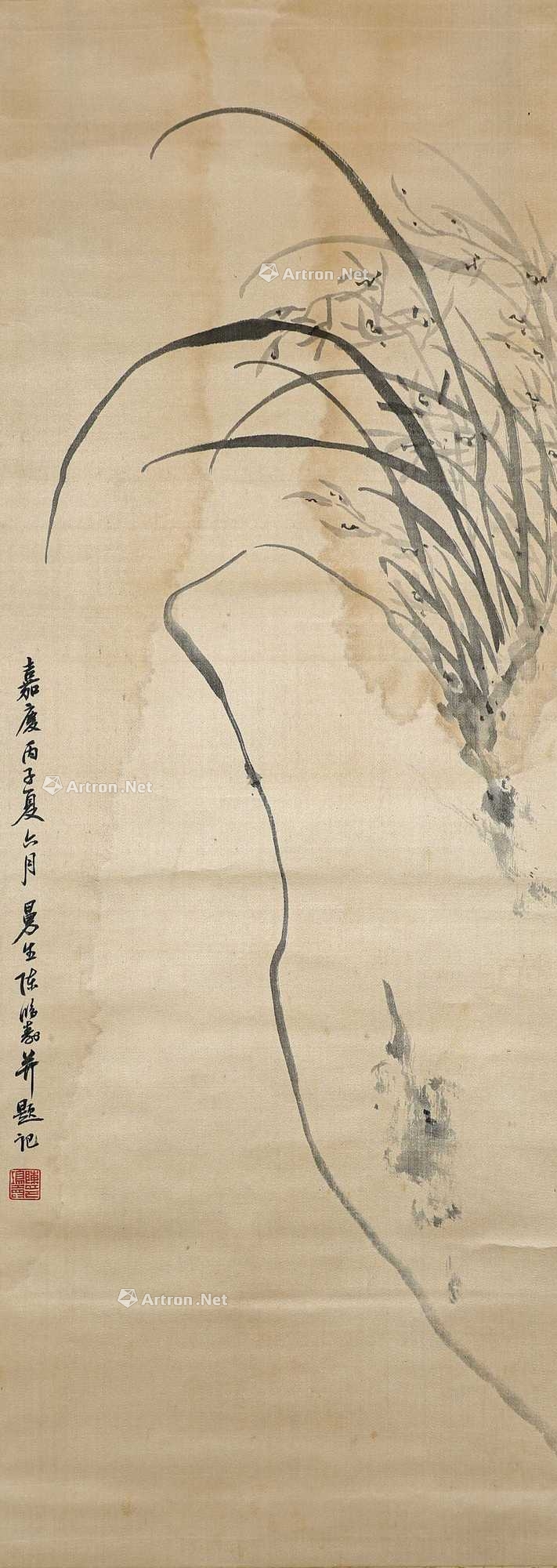 陈鸿寿 兰花 立轴