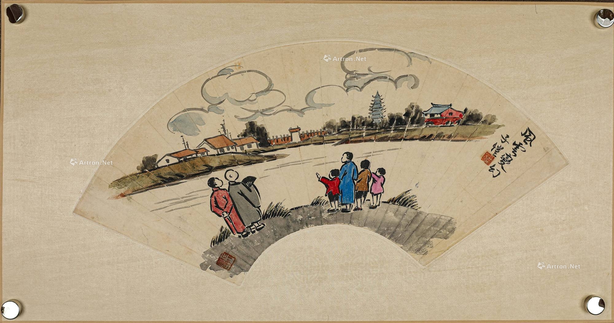 lot0608 丰子恺 风云变幻漫画人物 - 雅昌拍卖图录app