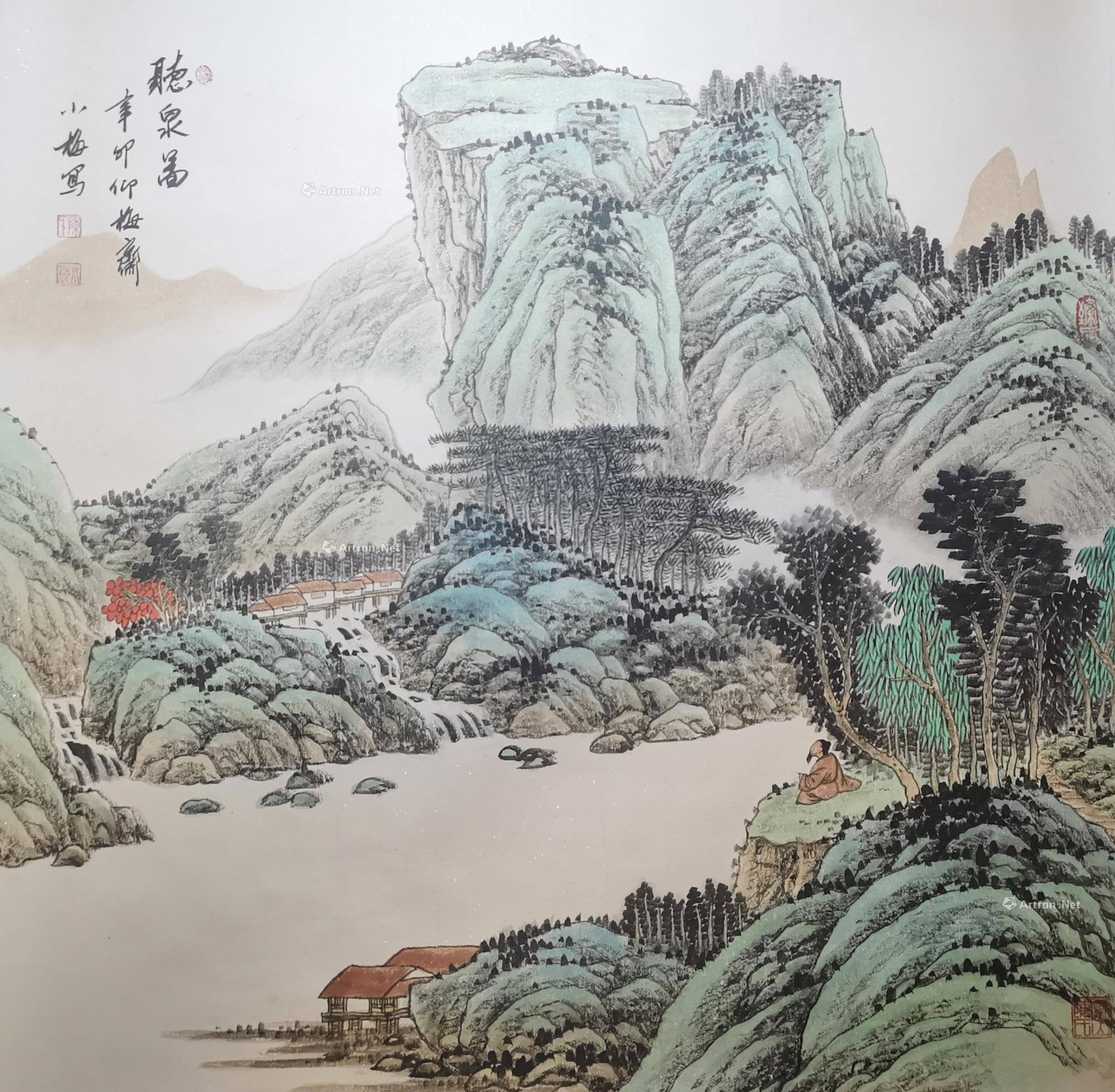 lot0006 陈长智 听泉图