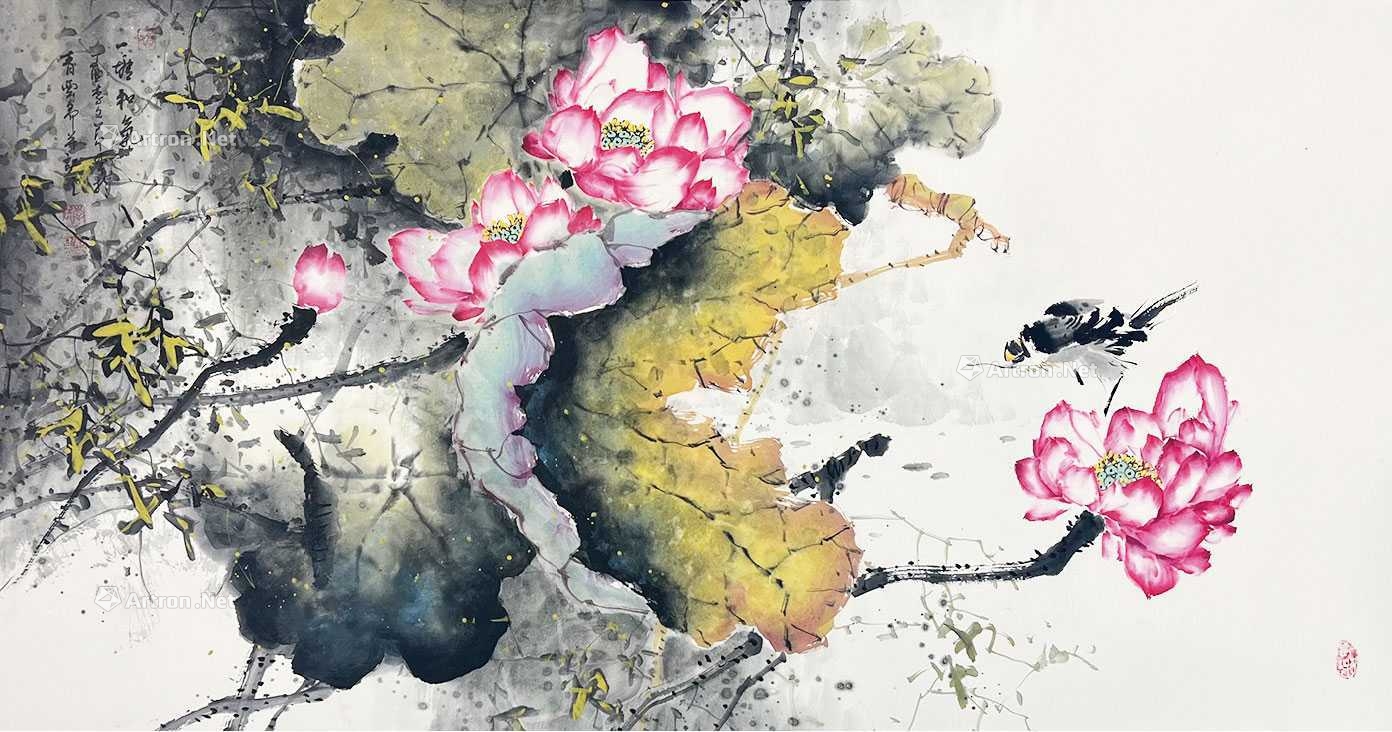李文军 一塘和气 画芯