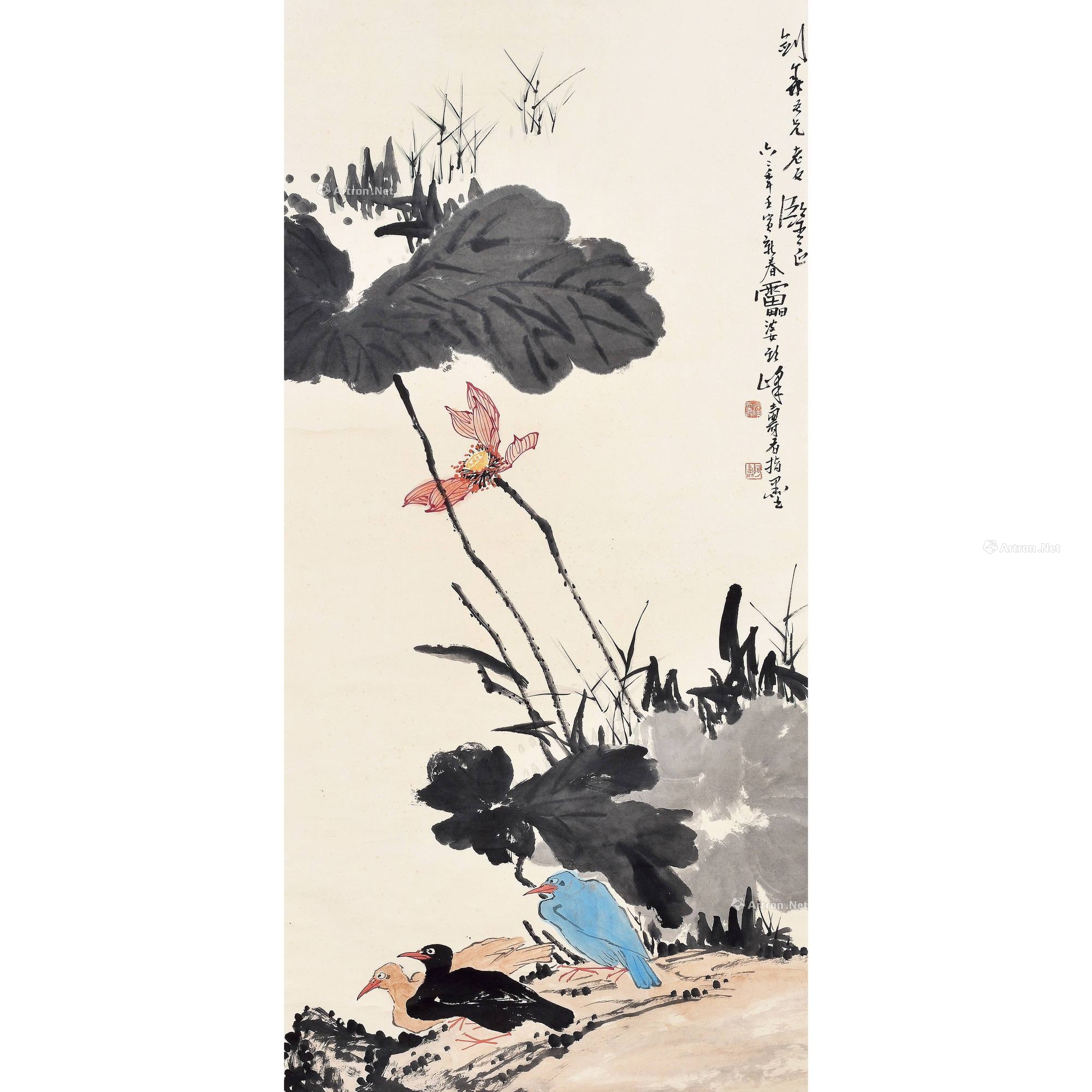 【预展中】lot0227 潘天寿 荷花图 - 雅昌拍卖图录app