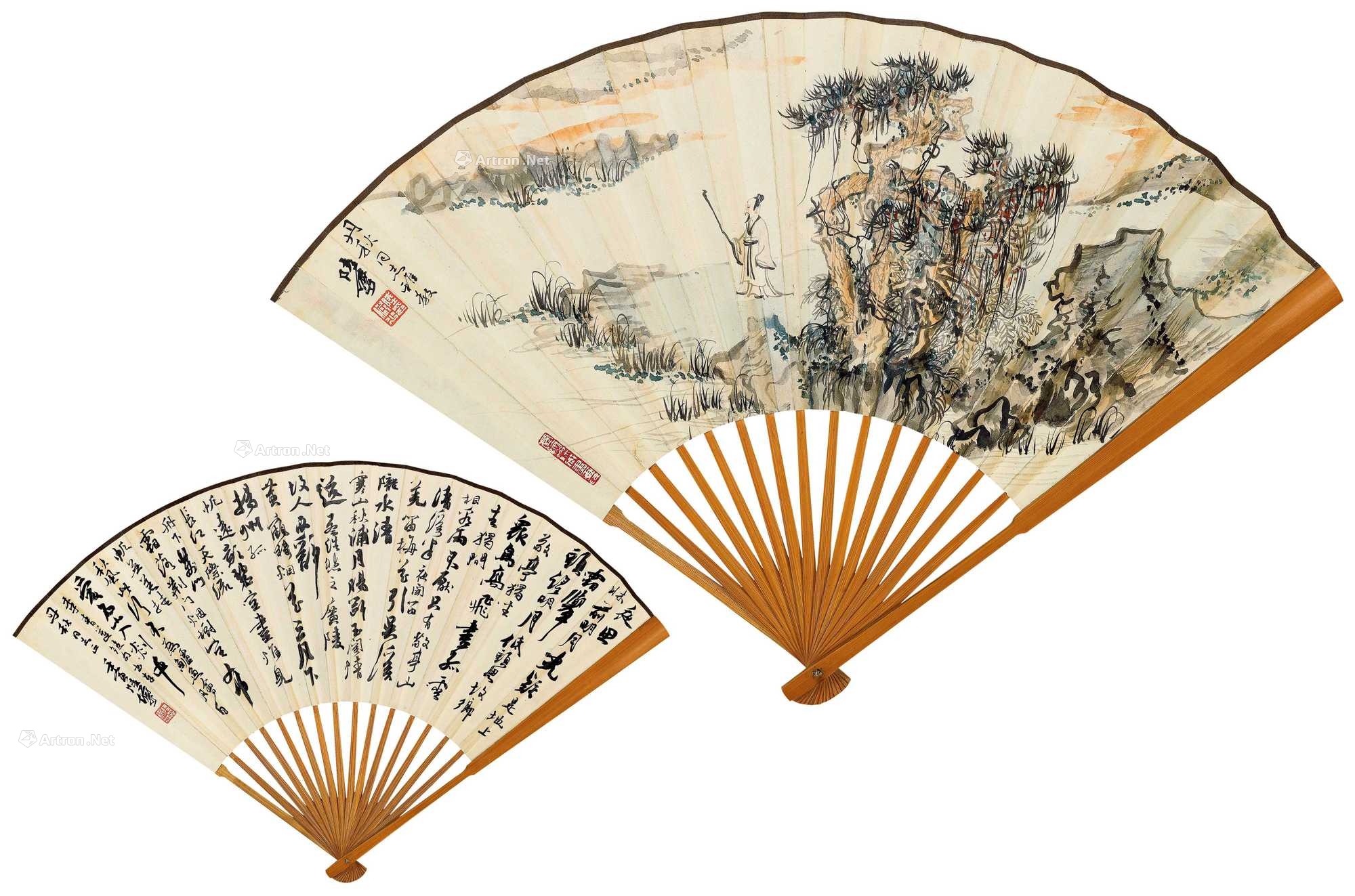 lot0017 陆俨少 1962年作 策