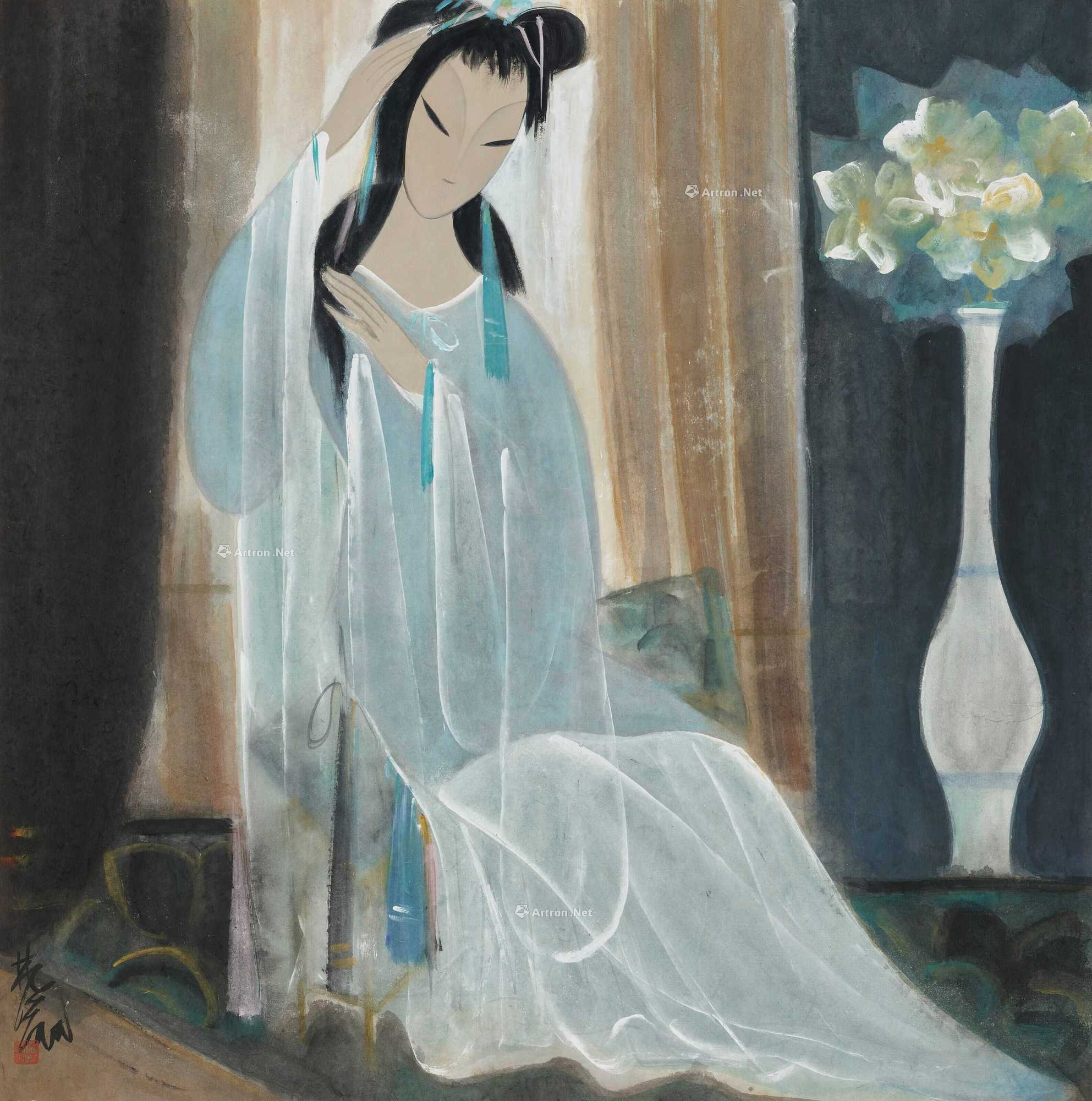 【预展中】lot1068 林风眠 晨妆 - 雅昌拍卖图录app