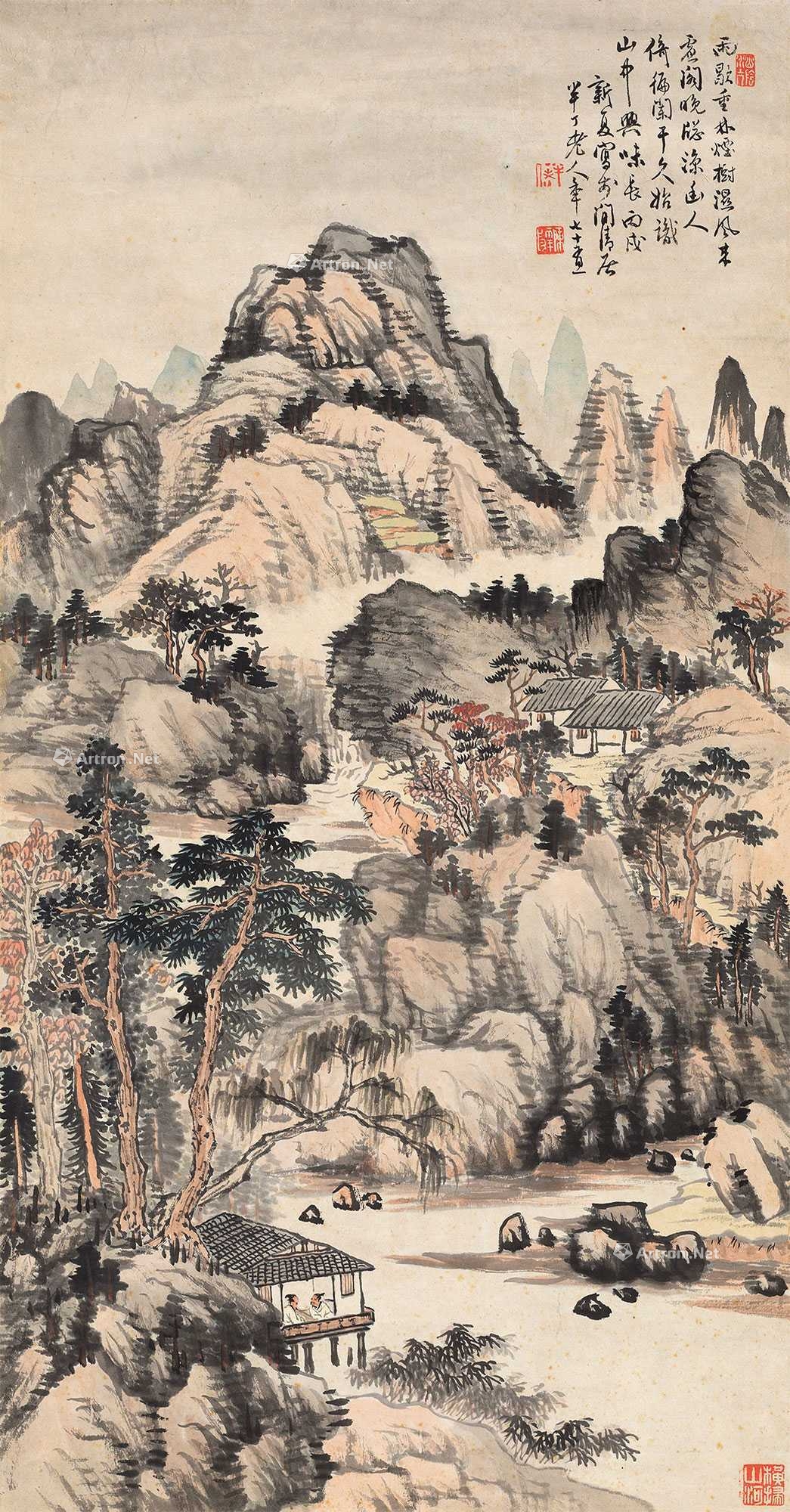 lot0575 陈半丁 1946年作 雨
