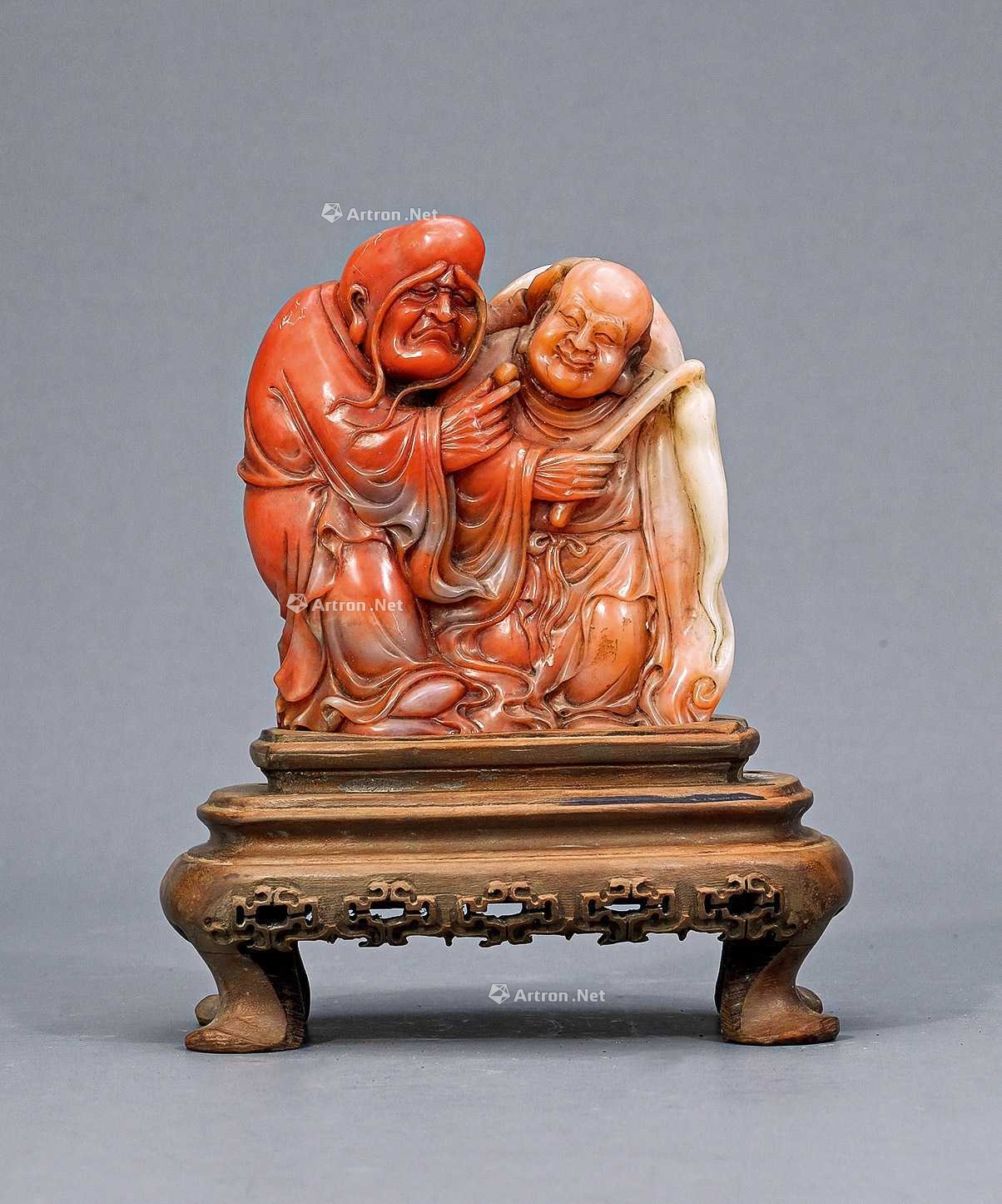 寿山石罗汉摆件