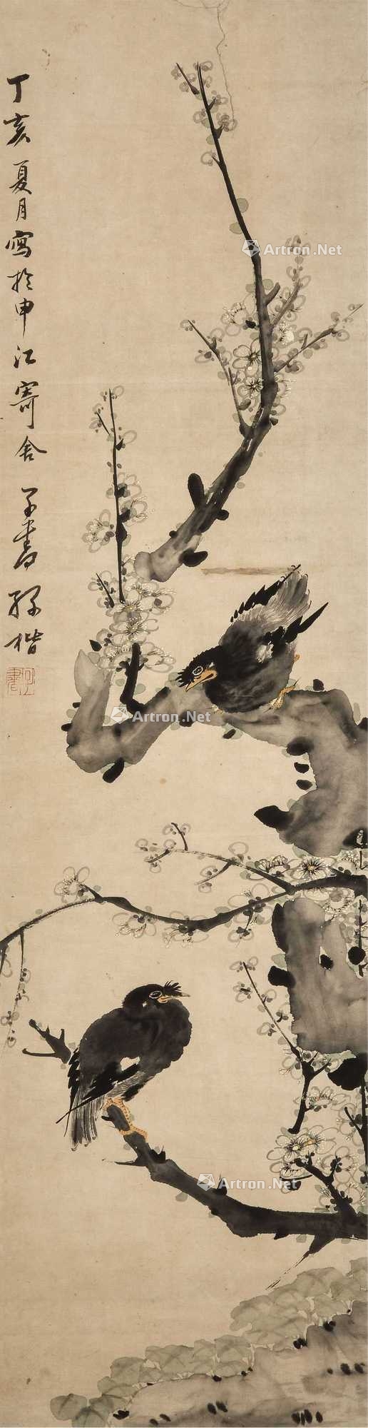 【预展中】lot1393 孙楷 梅花八哥 - 雅昌拍卖图录app