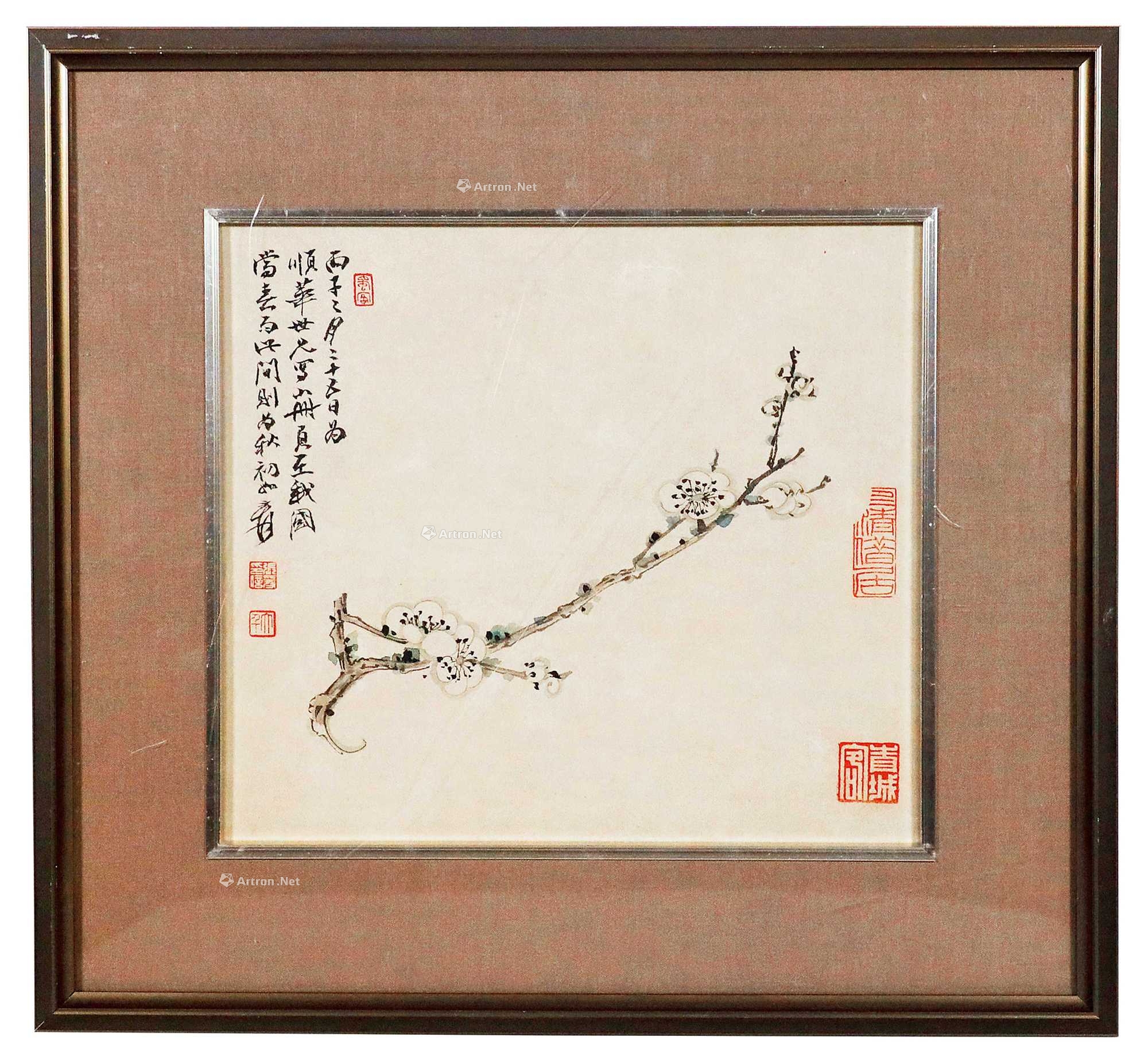 【预展中】lot0404 张大千 一枝梅 - 雅昌拍卖图录app