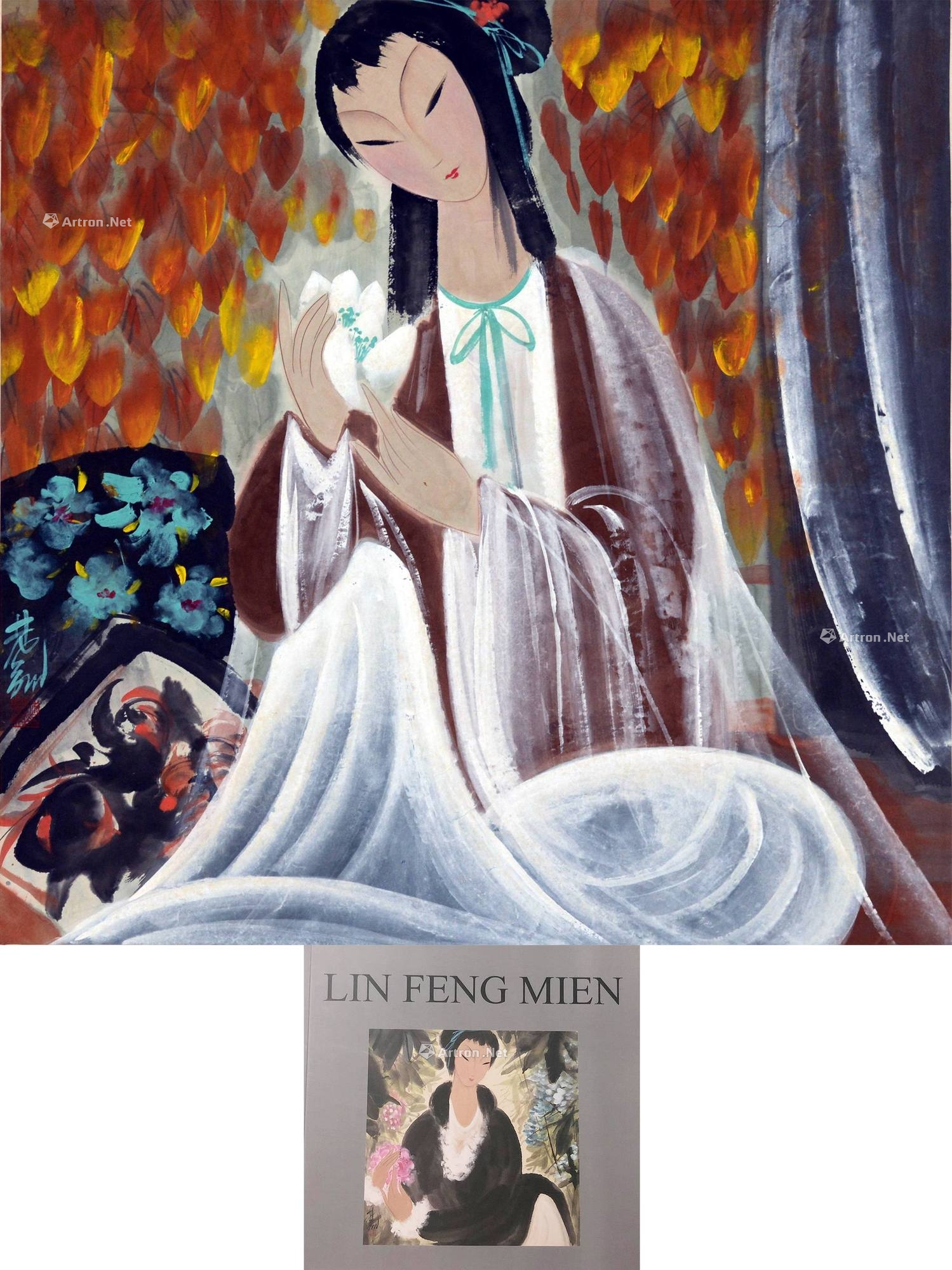 【拍卖中】lot0008 林风眠 仕女 - 雅昌拍卖图录app