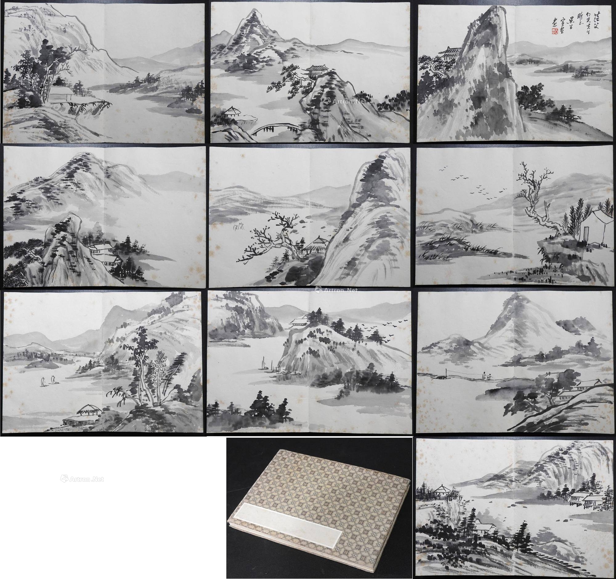 【预展中】lot0156 宣哲 山水册页 - 雅昌拍卖图录app