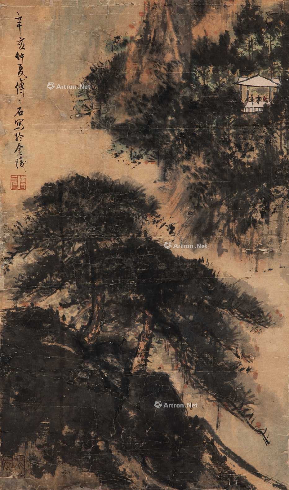 傅二石 山水 立轴